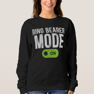 Ringbearer Mode On Page Boy Wedding Party Cotillio Sweatshirt