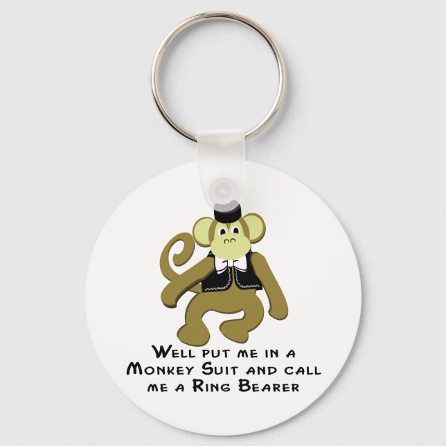 Ringbearer/ Monkey Key Ring (Front)