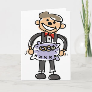 Ringbearer Wedding Rings Pillow Card