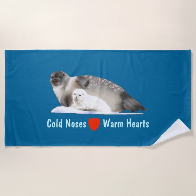 Ringed Seal Beach Towel (Front)