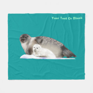 Ringed Seal Fleece Blanket