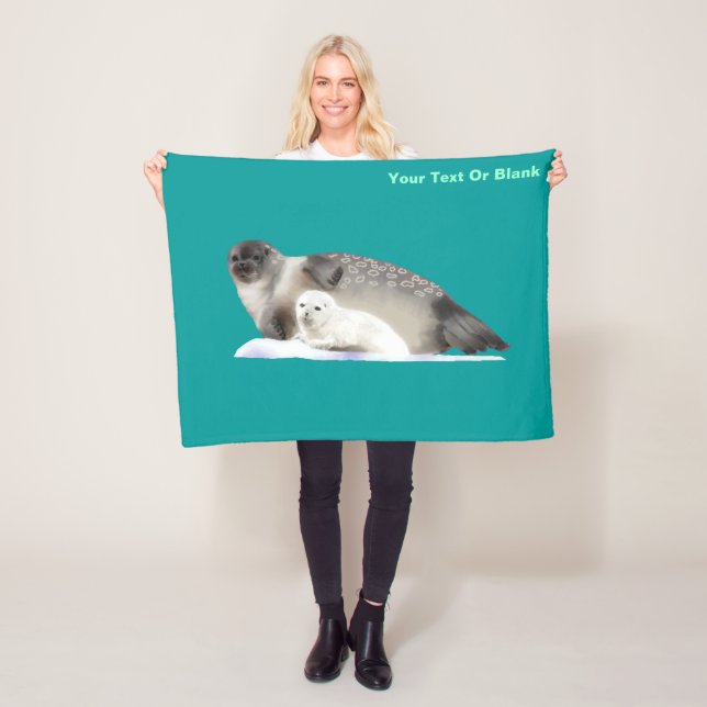Ringed Seal Fleece Blanket (In Situ)