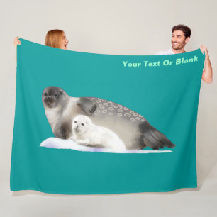 Ringed Seal Fleece Blanket