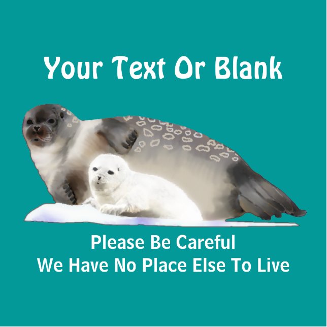 Ringed Seal - On Thin Ice Photo Sculpture Magnet (Front)