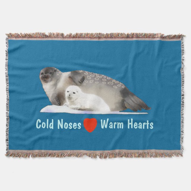 Ringed Seal Throw Blanket (Front)