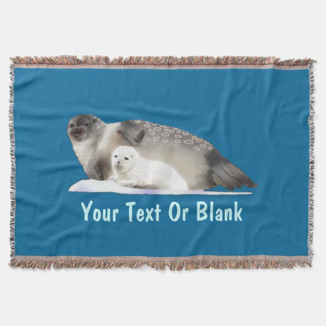 Ringed Seal Throw Blanket (Front)