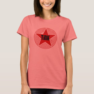 Ringer -  Black & Red Star Tink-Shirt T-Shirt