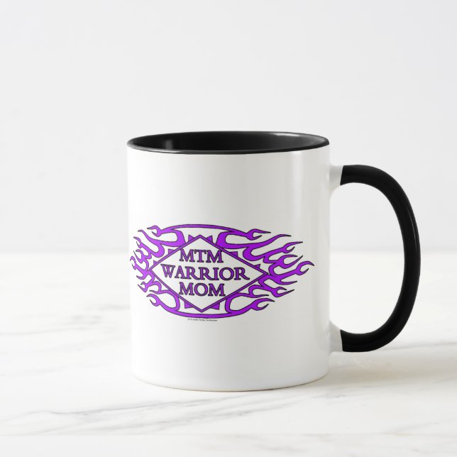 Ringer Mug - MTM Warrior Mum (Right)