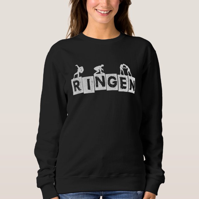Ringer  Ring Motif Ring Mat  Idea Sweatshirt (Front)