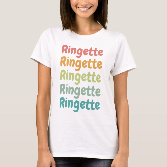 Ringette Cute Retro Ringette Player Gifts T-Shirt (Front)