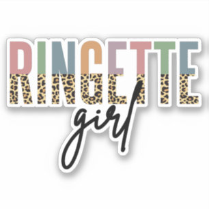 Ringette Girl Cheetah Print Ringette Player