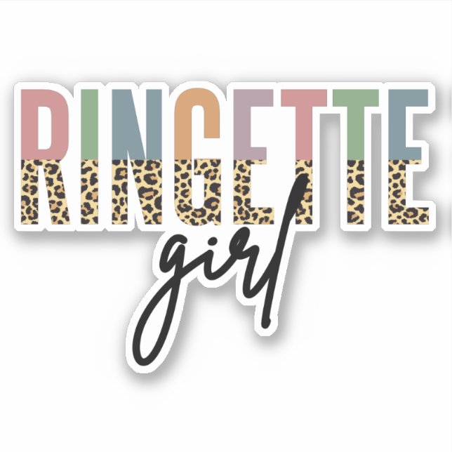 Ringette Girl Cheetah Print | Ringette Player (Front)