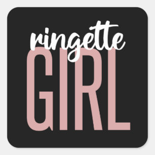 Ringette Girl Gifts for Ringette Players Square Sticker