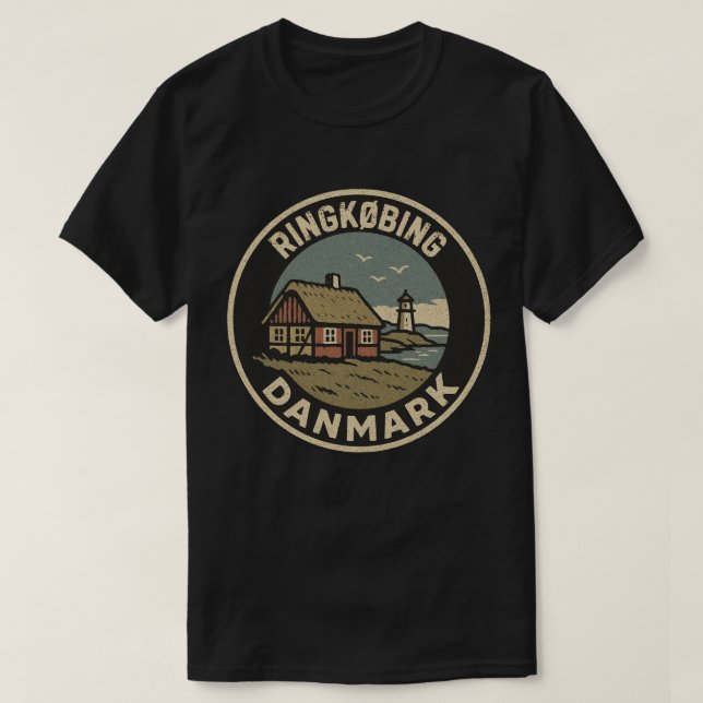 Ringkøbing, Denmark Danmark  T-Shirt (Design Front)