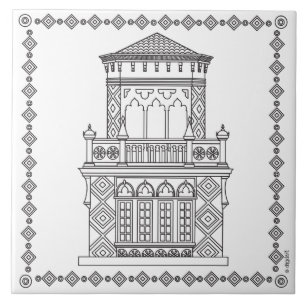 Ringling's Ca'd'Zan Tower Tile