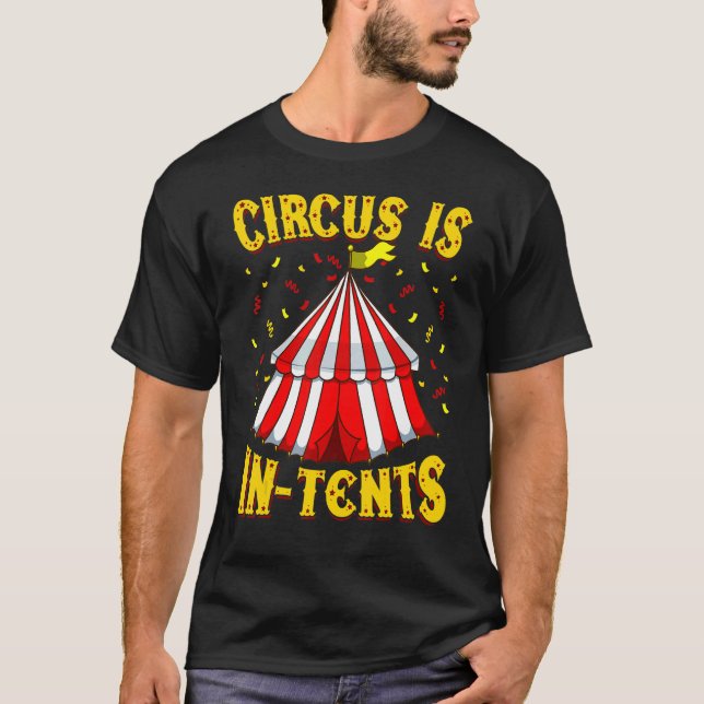 Ringmaster Circus Event Staff   Circus Tent T-Shirt (Front)