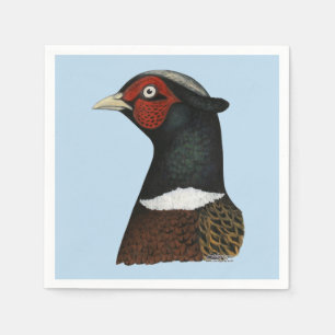 Ringneck Pheasant Head Napkin