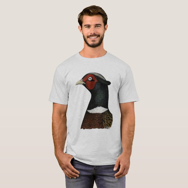 Ringneck Pheasant Head T-Shirt (Front Full)