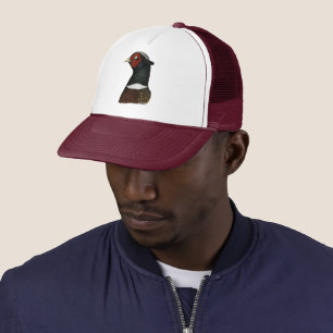 Ringneck Pheasant Head Trucker Hat