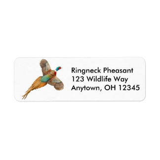 Ringneck Pheasant Label