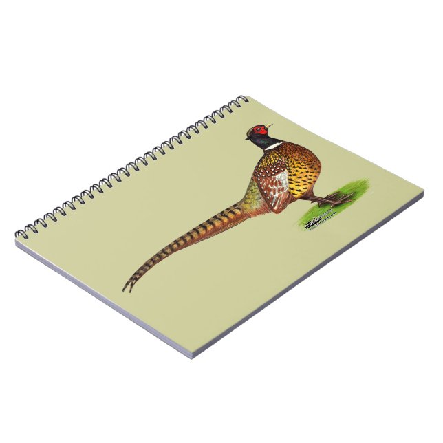 Ringneck Pheasant Rooster Notebook (Left Side)