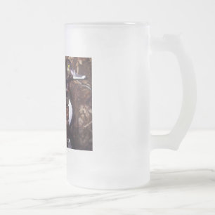 RINGNECKCALLSADDY - Customised Frosted Glass Beer Mug