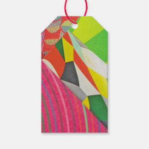 rings and tessellations collage gift tags