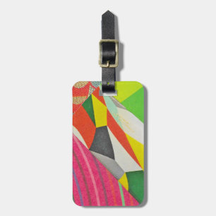 rings and tessellations collage luggage tag