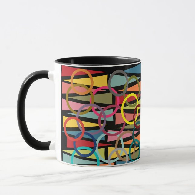 Rings and Triangles  Mug (Left)