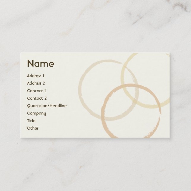 Rings - Business Card (Front)