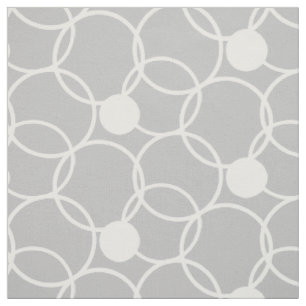Rings & Dots white + your background & ideas Fabric