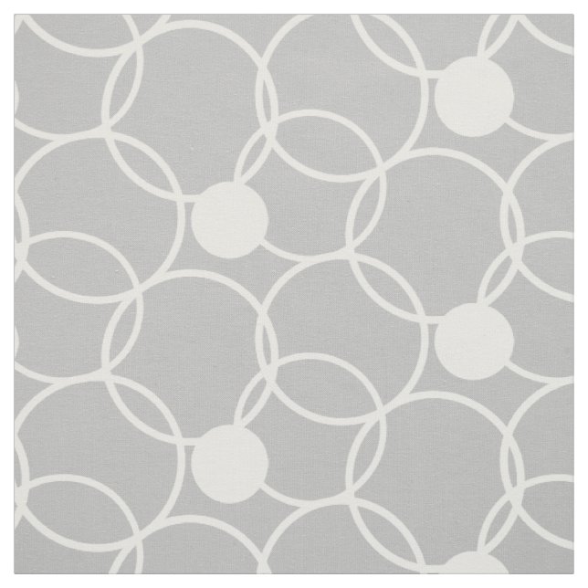 Rings & Dots white + your background & ideas Fabric (Swatch)