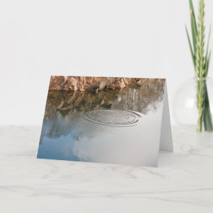 RIngs on water sympathy thank you card