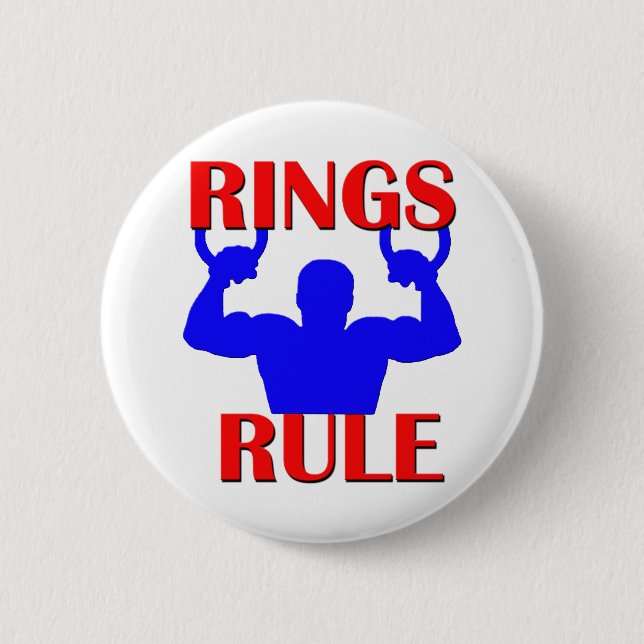 Rings Rule 6 Cm Round Badge (Front)