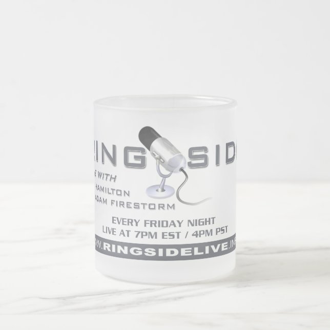 Ringside Live Frosted Glass Mug (Center)