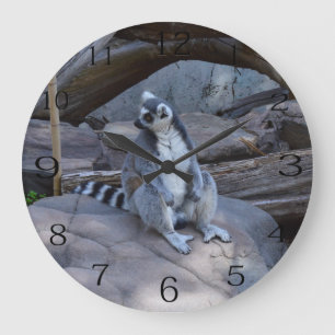 Ringtail Possum Foreman At Work,  Large Clock