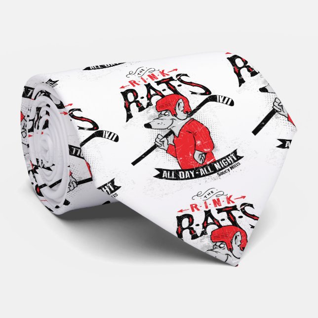 Rink Rats Hockey Tie (Rolled)