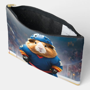 "Rink Rookie: The Ice Hockey Guinea Pig" Accessory Pouch