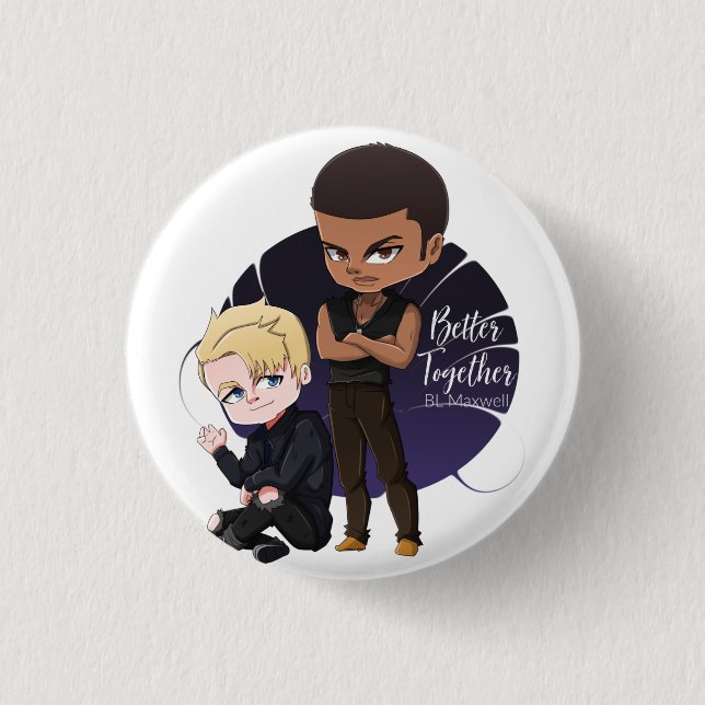 Rio and Caden from Better Together T-Shirt 3 Cm Round Badge (Front)