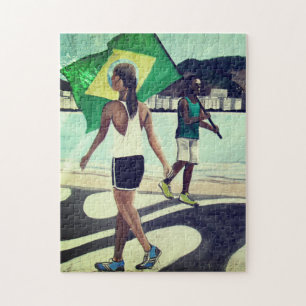 rio beach brazil jigsaw puzzle
