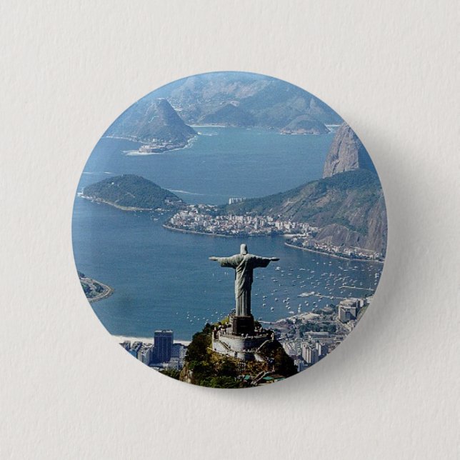 Rio, blessed Rio. 6 Cm Round Badge (Front)