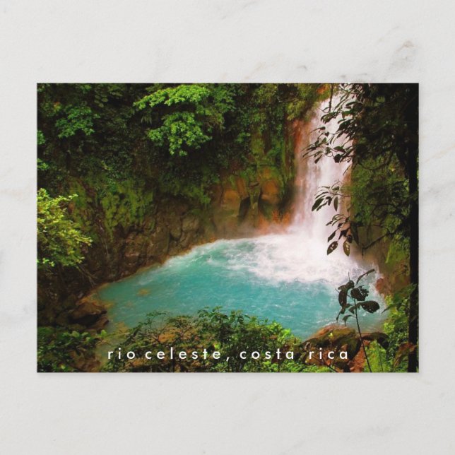 Rio Celeste Waterfall Costa Rica Postcard (Front)