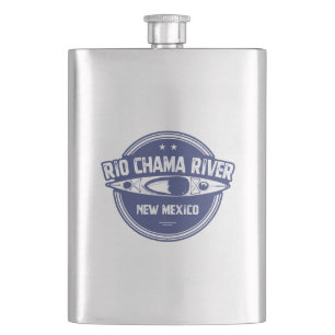 Rio Chama River New Mexico Kayaking Hip Flask