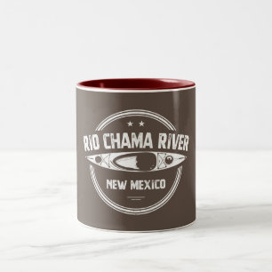 Rio Chama River New Mexico Kayaking Two-Tone Coffee Mug