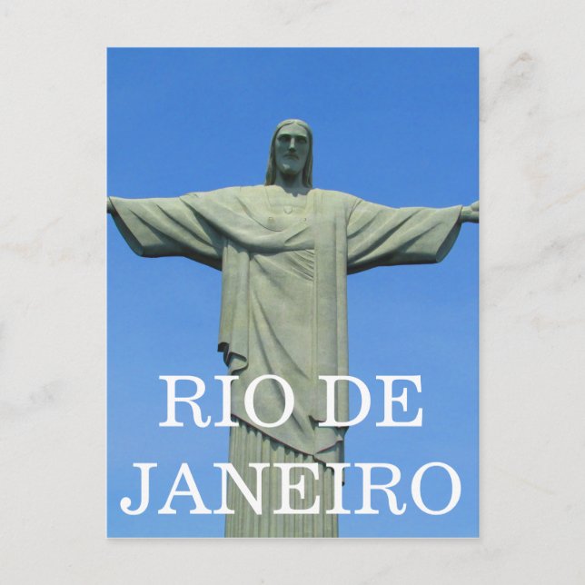 rio christ statue postcard (Front)