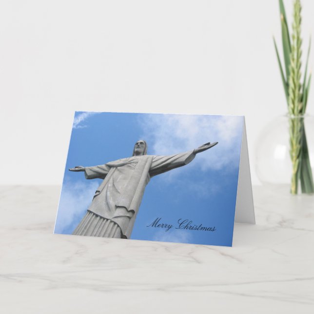 rio christmas statue holiday card (Front)