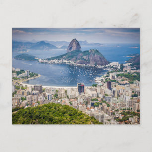 Rio de Janeiro aerial view Postcard