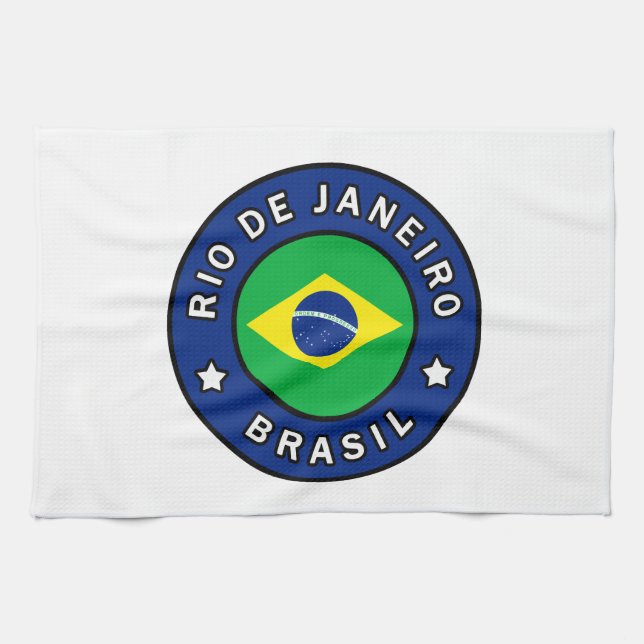 Rio de Janeiro Brasil Tea Towel (Horizontal)