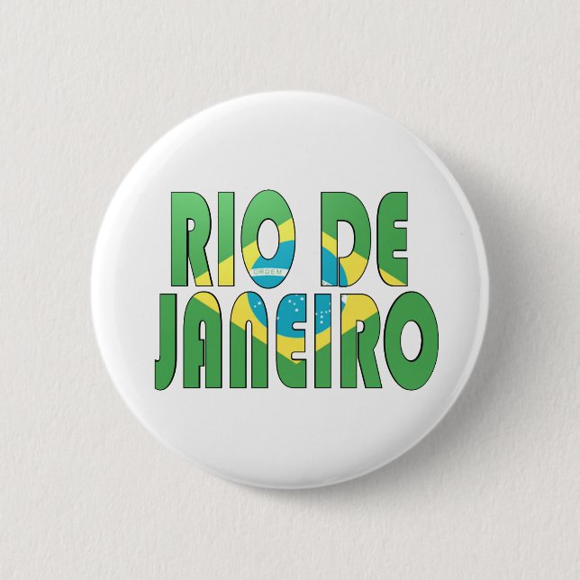 Rio de Janeiro, Brazil 6 Cm Round Badge (Front)