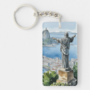 Rio de Janeiro Brazil Acrylic Keychain